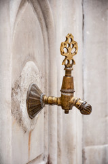 water tap - Antique Turkish faucet on wall