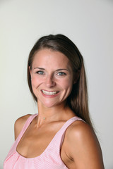 Brunette  loooking into camera