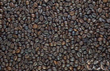 Eco icon on coffee background and textured