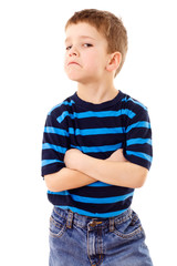 Discontent little boy