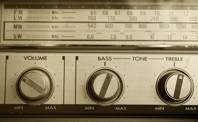 retro radio detail