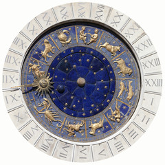 Fototapeta premium Venedig, Ziffernblatt des Uhrturmes