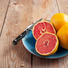 ripe grapefruits