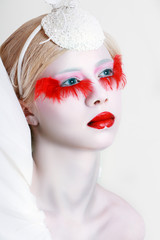 Creative Makeup False red eyelashes