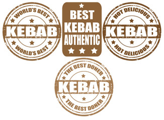 Set of kebab stamps
