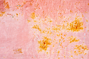Old pink wall texture for background or decoration