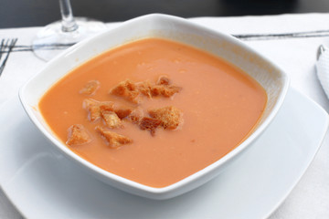 Gazpacho, cold tomato soup
