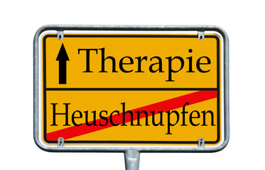 Schild - Heuschnupfen / Therapie