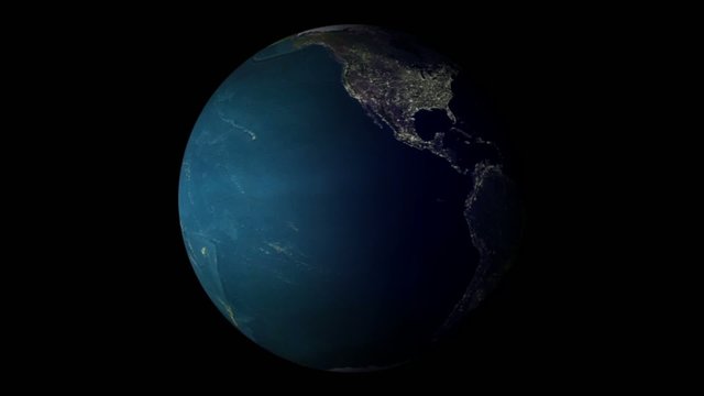 D&iacute;a y noche de la Tierra girando