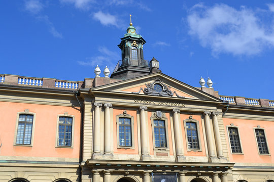 Famous Nobel Academy in Stockholm