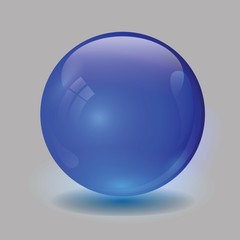 blue glass bal