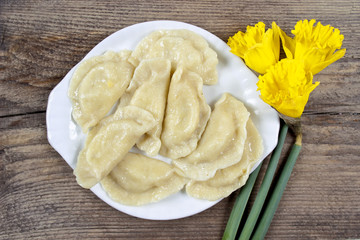 Traditional polish dumplings