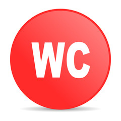 wc red circle web glossy icon