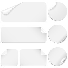 White Stickers Set