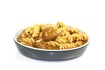 potée de tortis et boulettes
