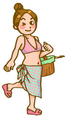 リゾートの女性