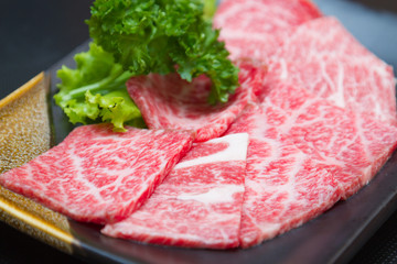 raw beef meat for BBQ