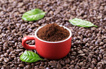Ground coffee