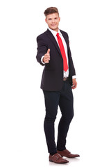 business man shaking hand