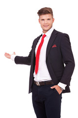 business man presenting