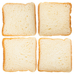 Collection of slices of bread