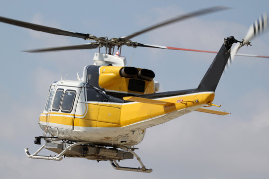 colorful rescue helicopter