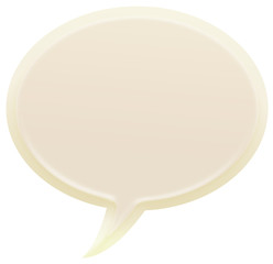 3d white speech bubble illustration