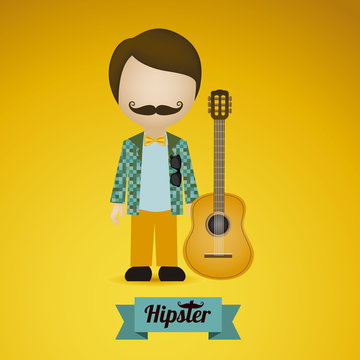 hipster illustration