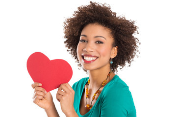 Woman Holding Heart Shape