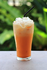 Thai Ice Tea on the table