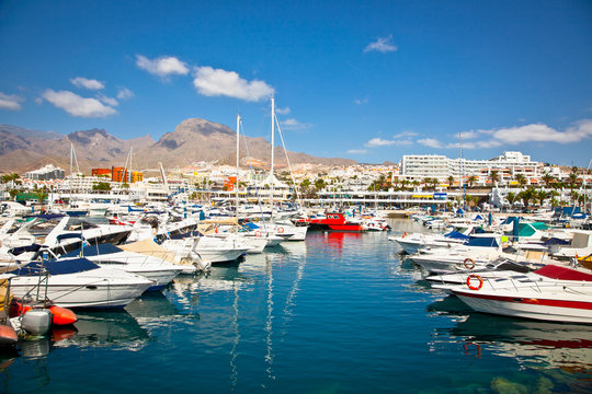 Canary Charter Yacht Club in Costa Adeje, Tenerife, Spain.