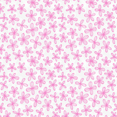 Seamless floral pattern with summer flowers.