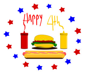 happy fourth of july design