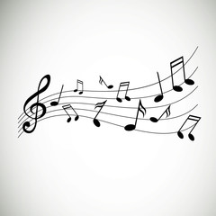 Vector Illustration of Music Notes