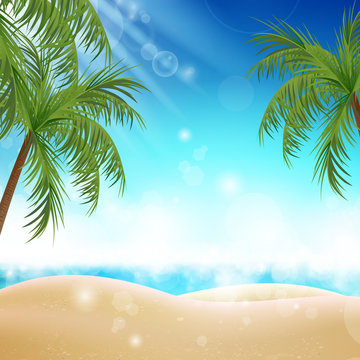Vector Illustration of a Summer Background