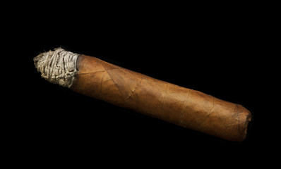 Studio shot cigar black isolated
