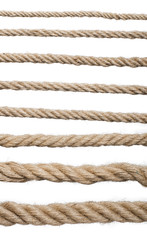 Close up hemp rope
