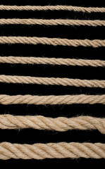 Close up hemp rope