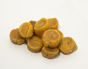 Scallop dried on isolated