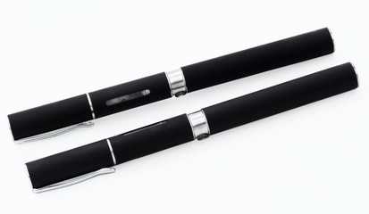 Two electronic cigarettes of black