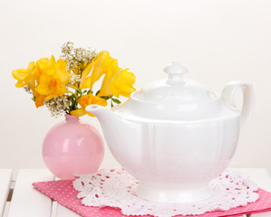 Beautiful set with tea