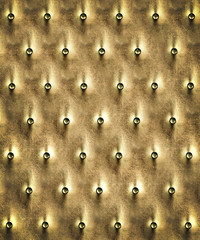 grungy background of classic shabby texture with metal buttons