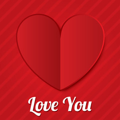 Fototapeta na wymiar Red paper hearts background. Valentines day card.