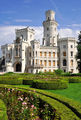 Fototapeta premium Castle Hluboka nad Vltavou in the Czech Republic