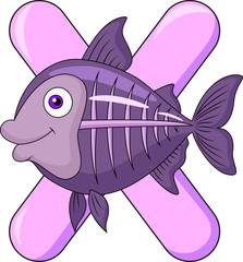 Alphabet Y with X ray fish © tigatelu