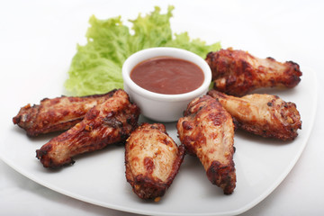 Chicken Wings with Red Sauce