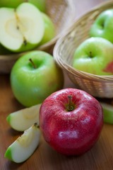 Fresh organic apples