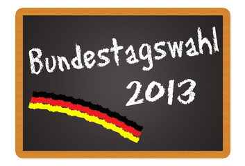 Schild - Bundestagswahl 2013