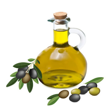Оlive oil and olive branch