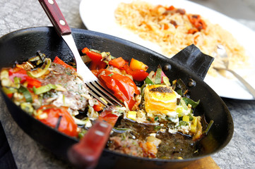 Meat with vegetables